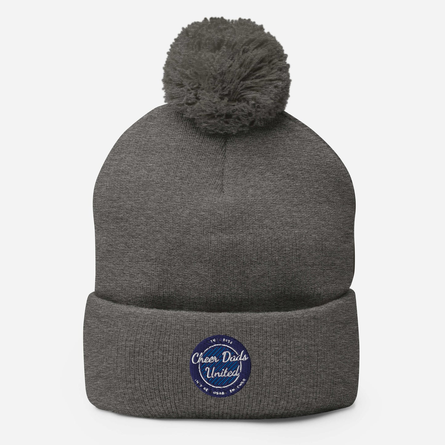 Cheer Dads United Logo Pom Beanie