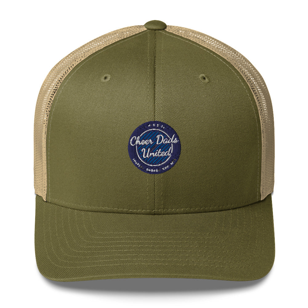 Cheer Dads United Logo Retro Trucker